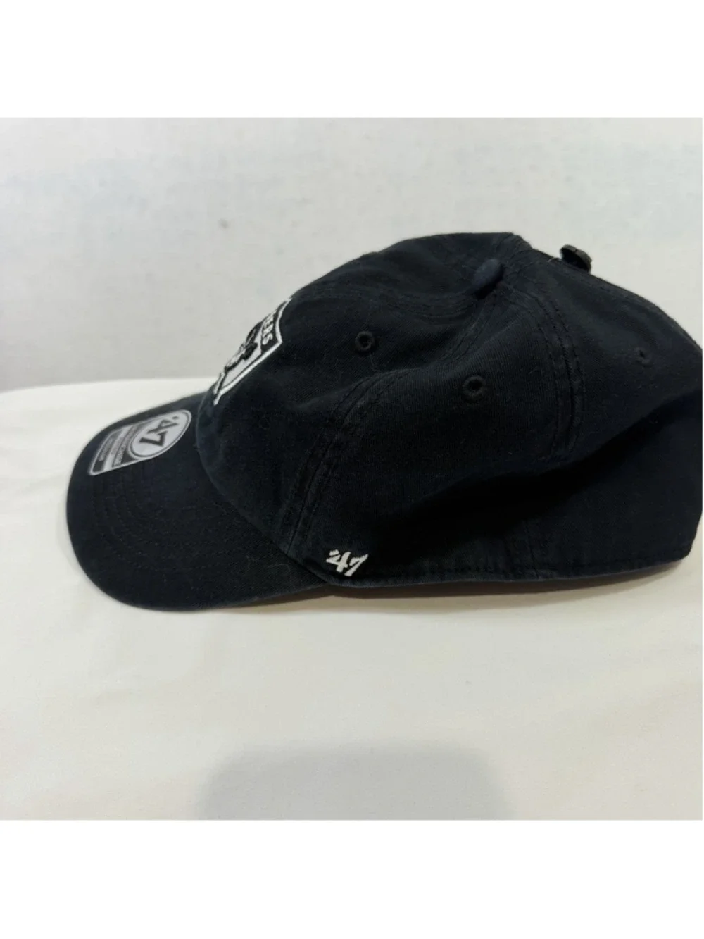 Las Vegas Raiders NFL '47 Brand Throwback Black Clean Up Adjustable Hat Medium
